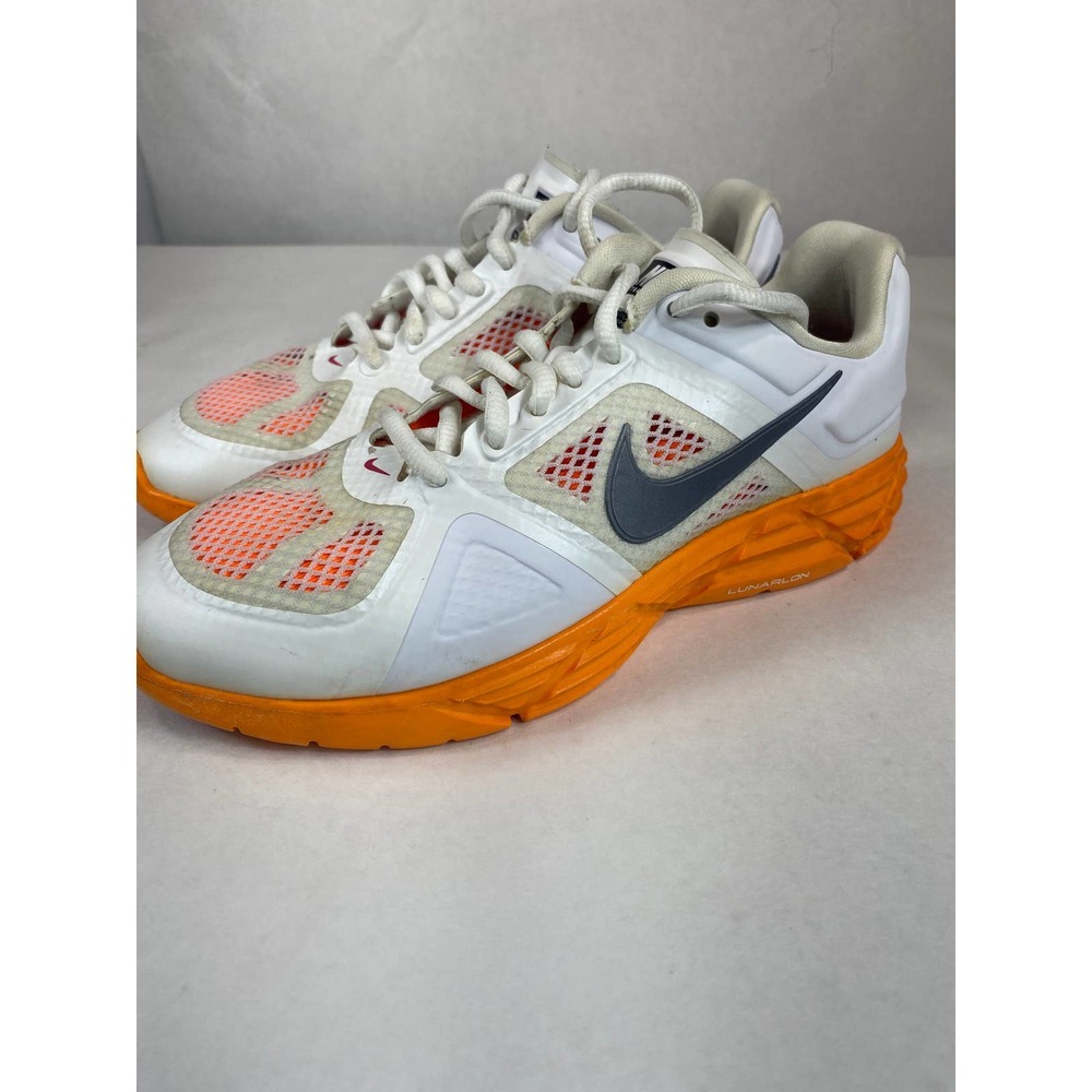 Nike Lunar Victory Hyperfuse Women's  Size 6 Training Shoes White ORANGE 429787 - Picture 5 of 7